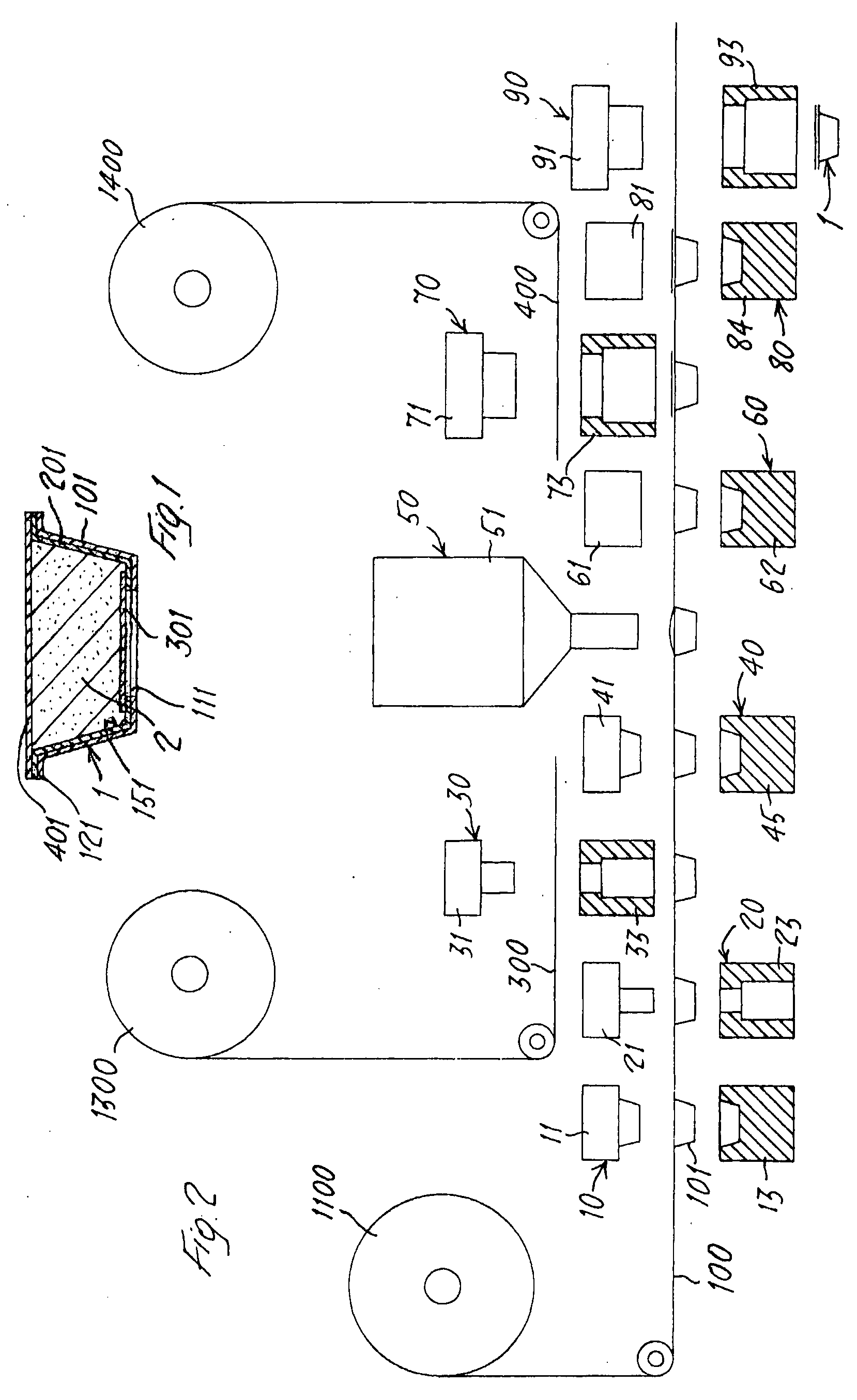 Precharged ground coffee capsule, method for its production and apparatus for implementing said method