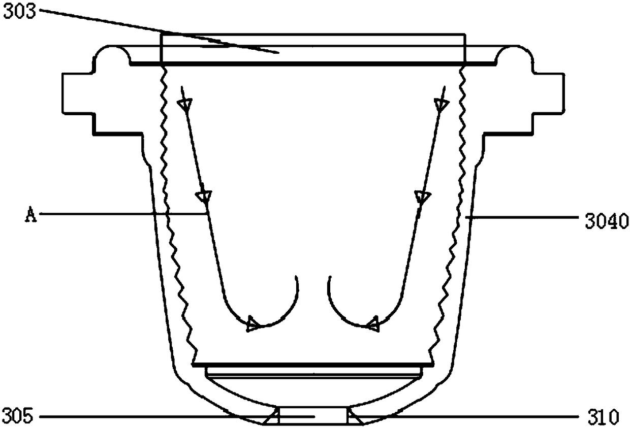 Beverage capsule structure capable of accelerating dissolution and running method