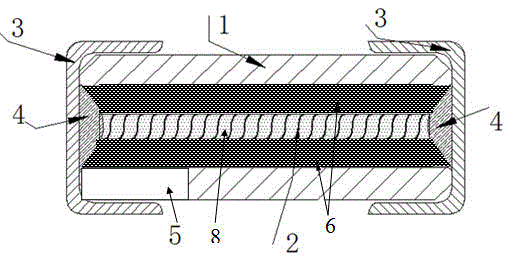 Miniature anti-explosion protection element and manufacturing method thereof