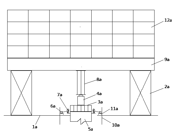 Compression resistance static loading test system for foundation