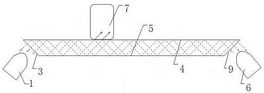 Touch screen with infrared rays transmitted inside screen body and method for identifying touch points