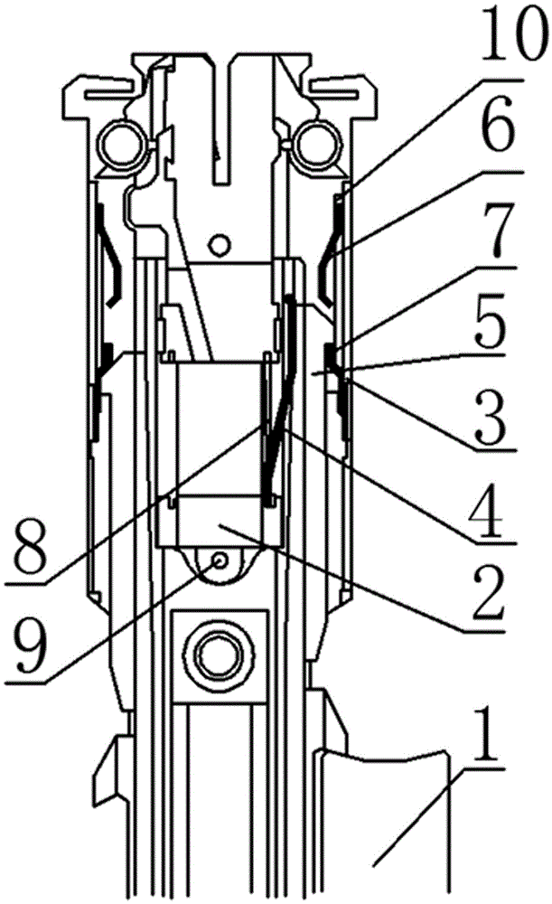 A jacquard machine component device