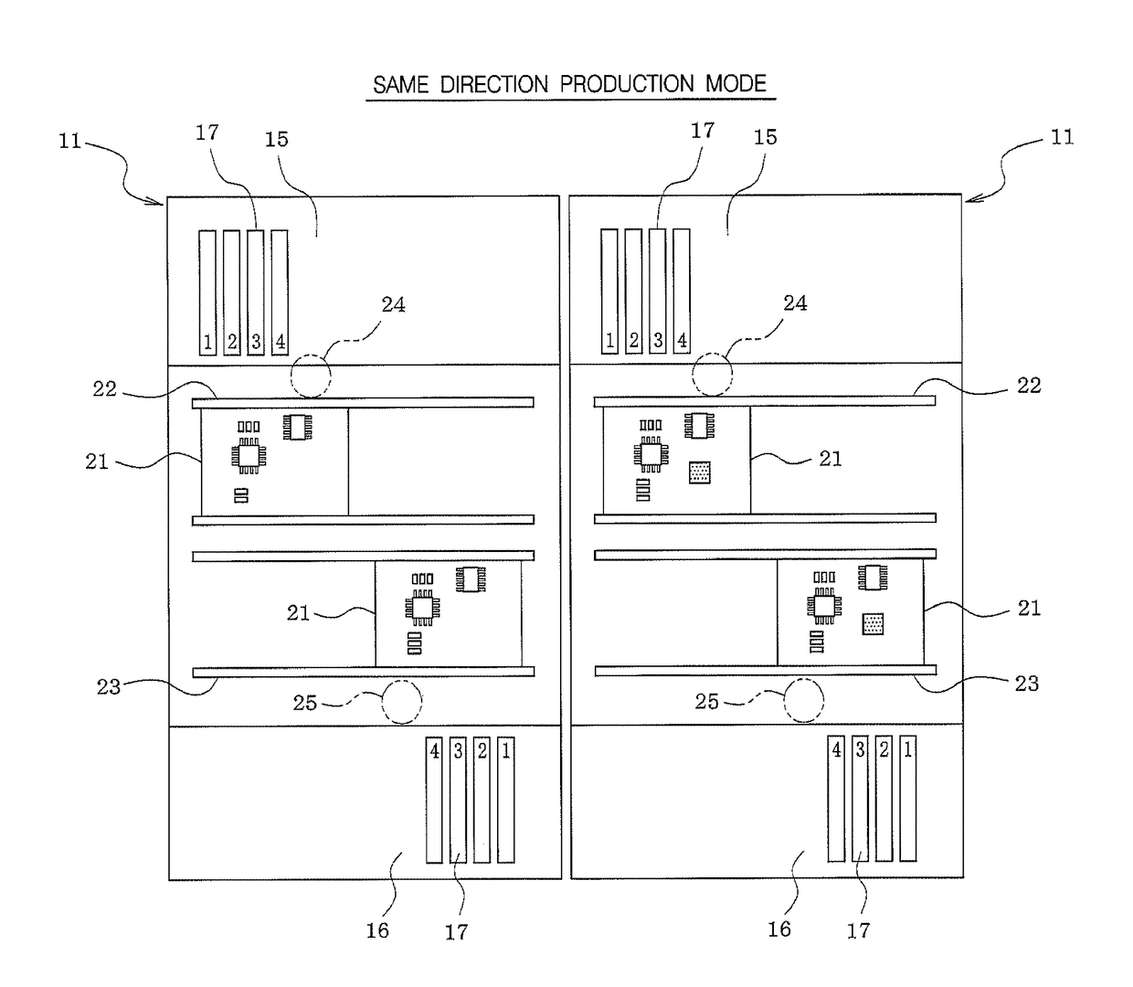 Production management system for component mounting machine