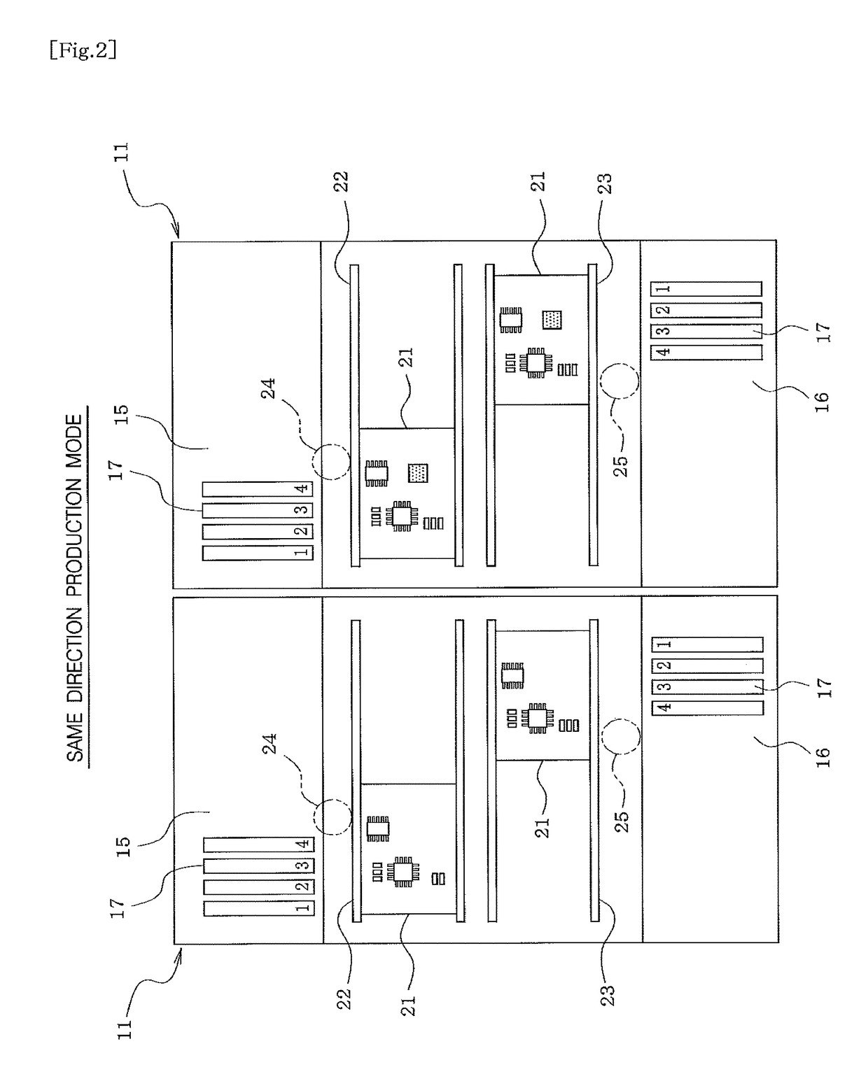 Production management system for component mounting machine