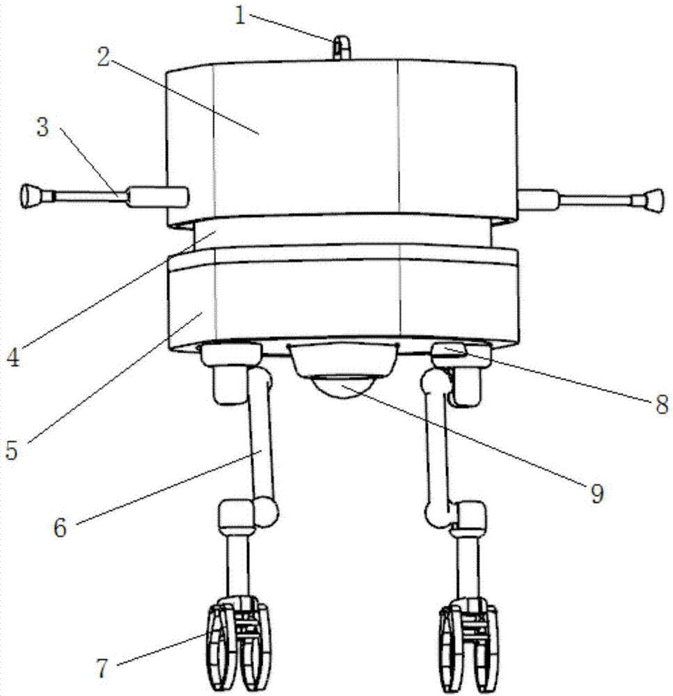 Small-diameter deep well automatic rescue equipment