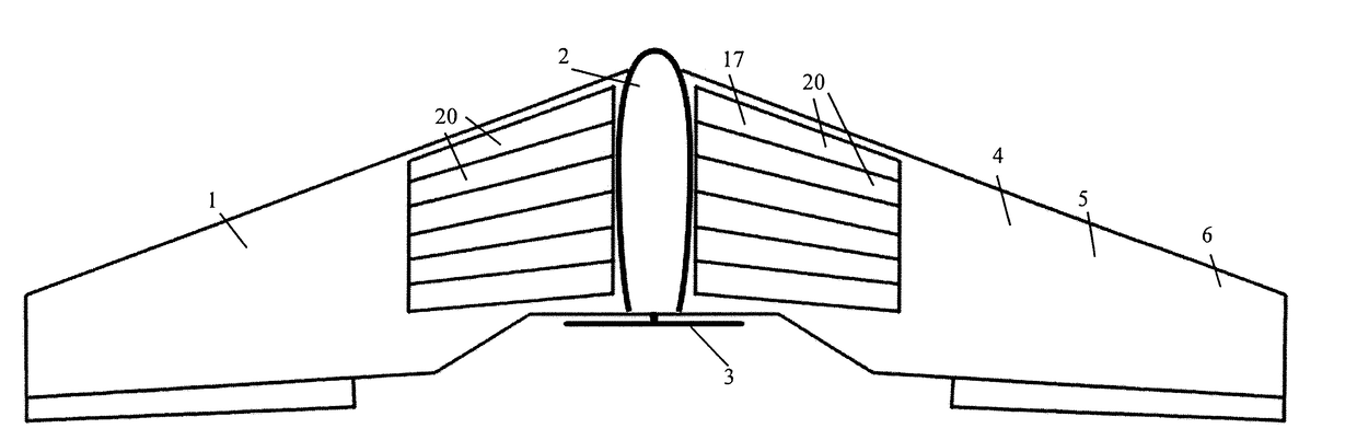 Aircraft with internally housed propellor units