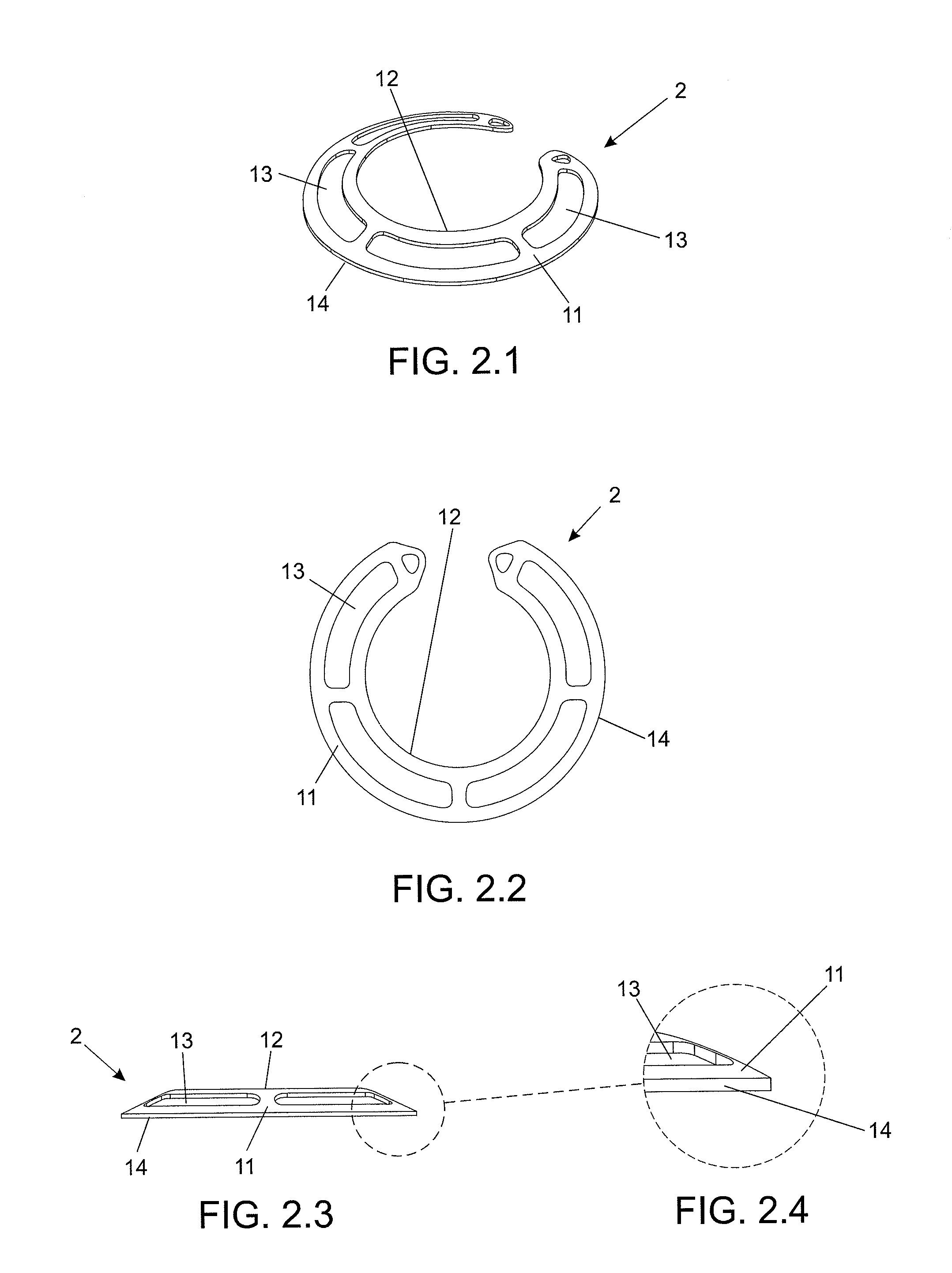 Implantable device for molding the curvature of the cornea