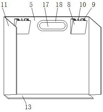 Convenient square-bottom bag and manufacturing method thereof