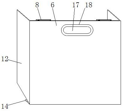 Convenient square-bottom bag and manufacturing method thereof