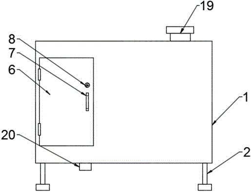 Field power distribution cabinet suitable for emergency maintenance in rain and snow weather