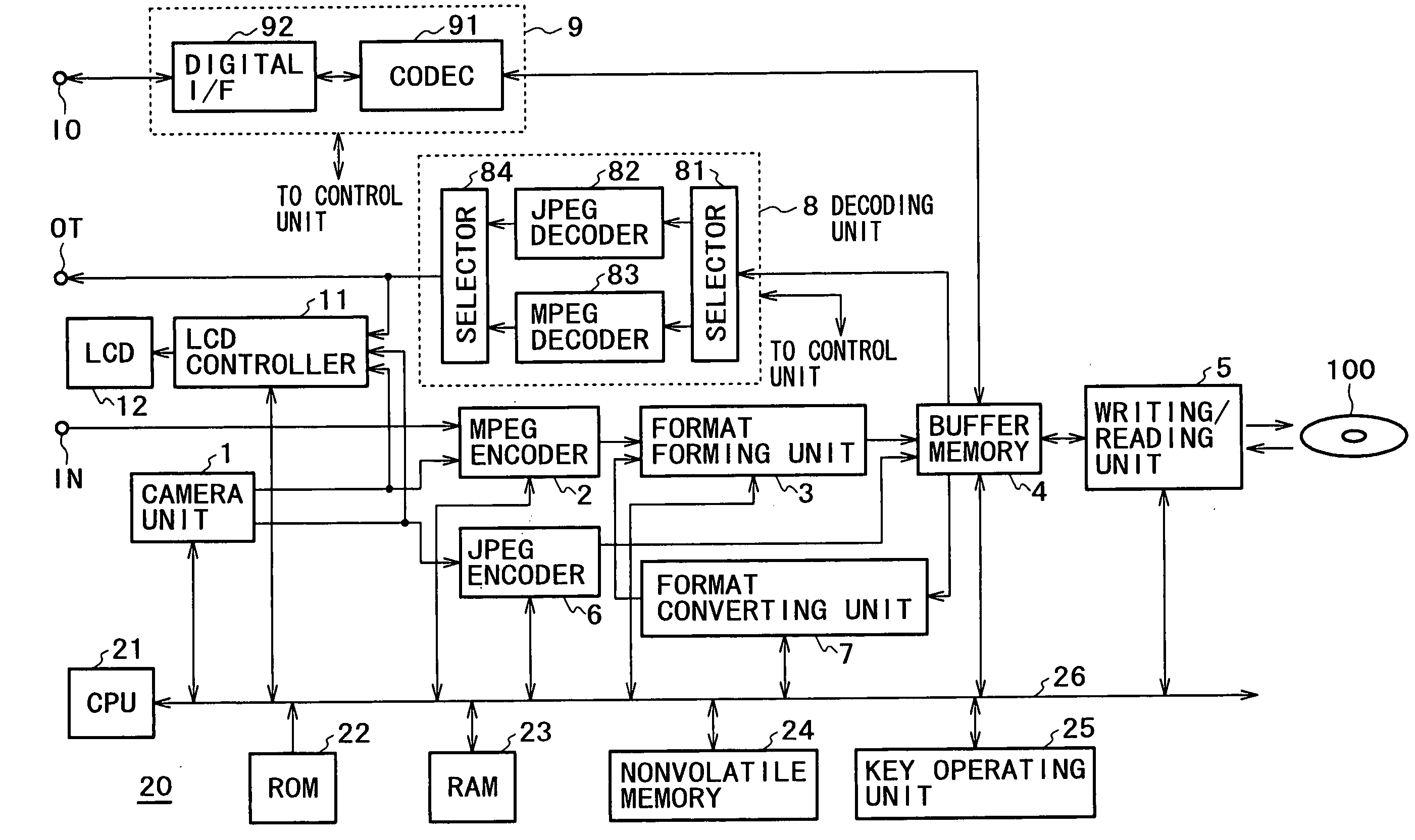 Recording device and recording method