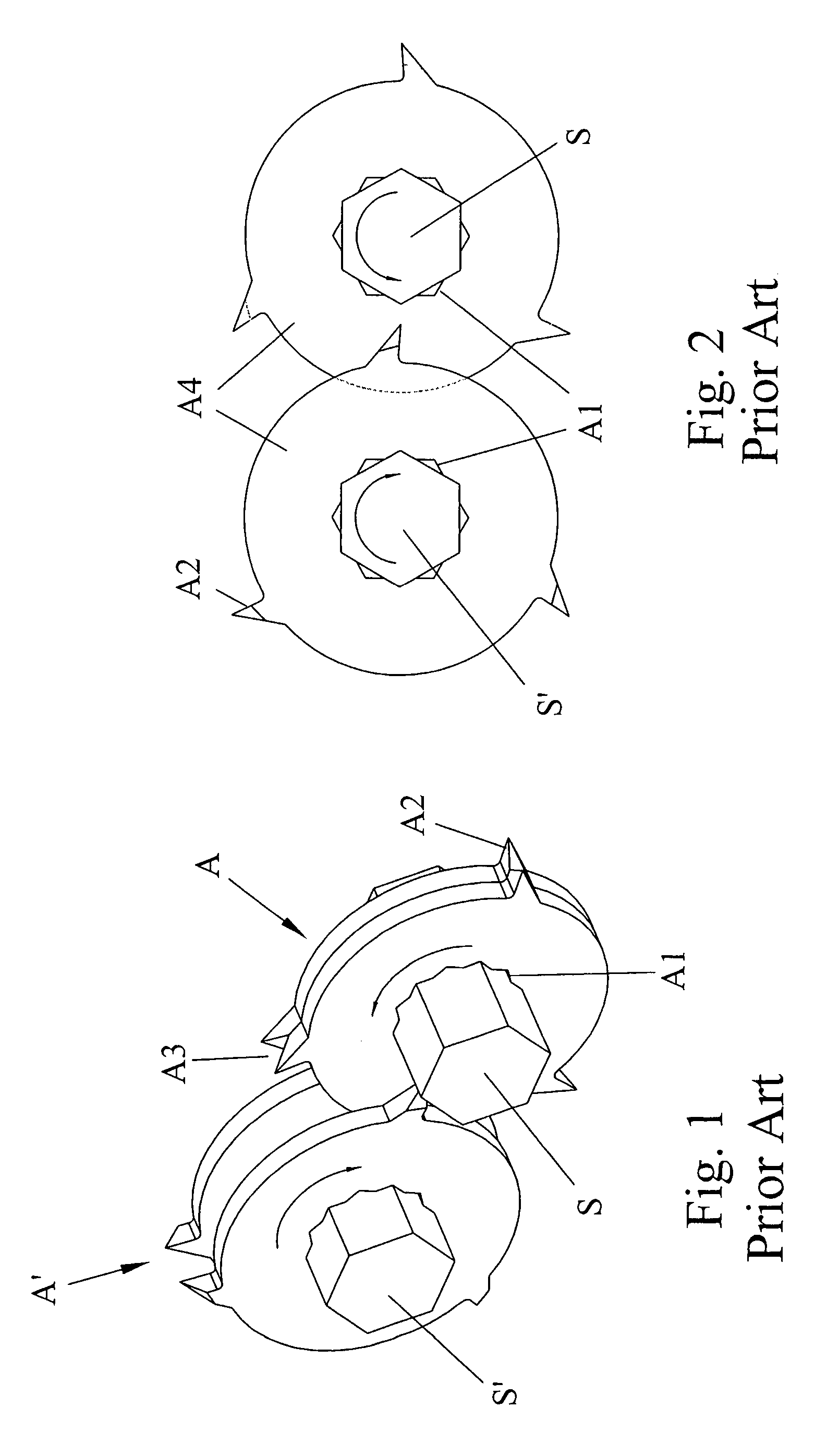 Round undulating blade and blade module for shredder