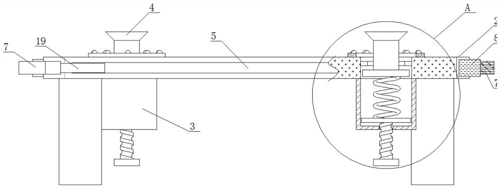 Glass processing fixing device