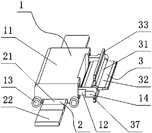 Vacuum sweeper for cleaning stairs