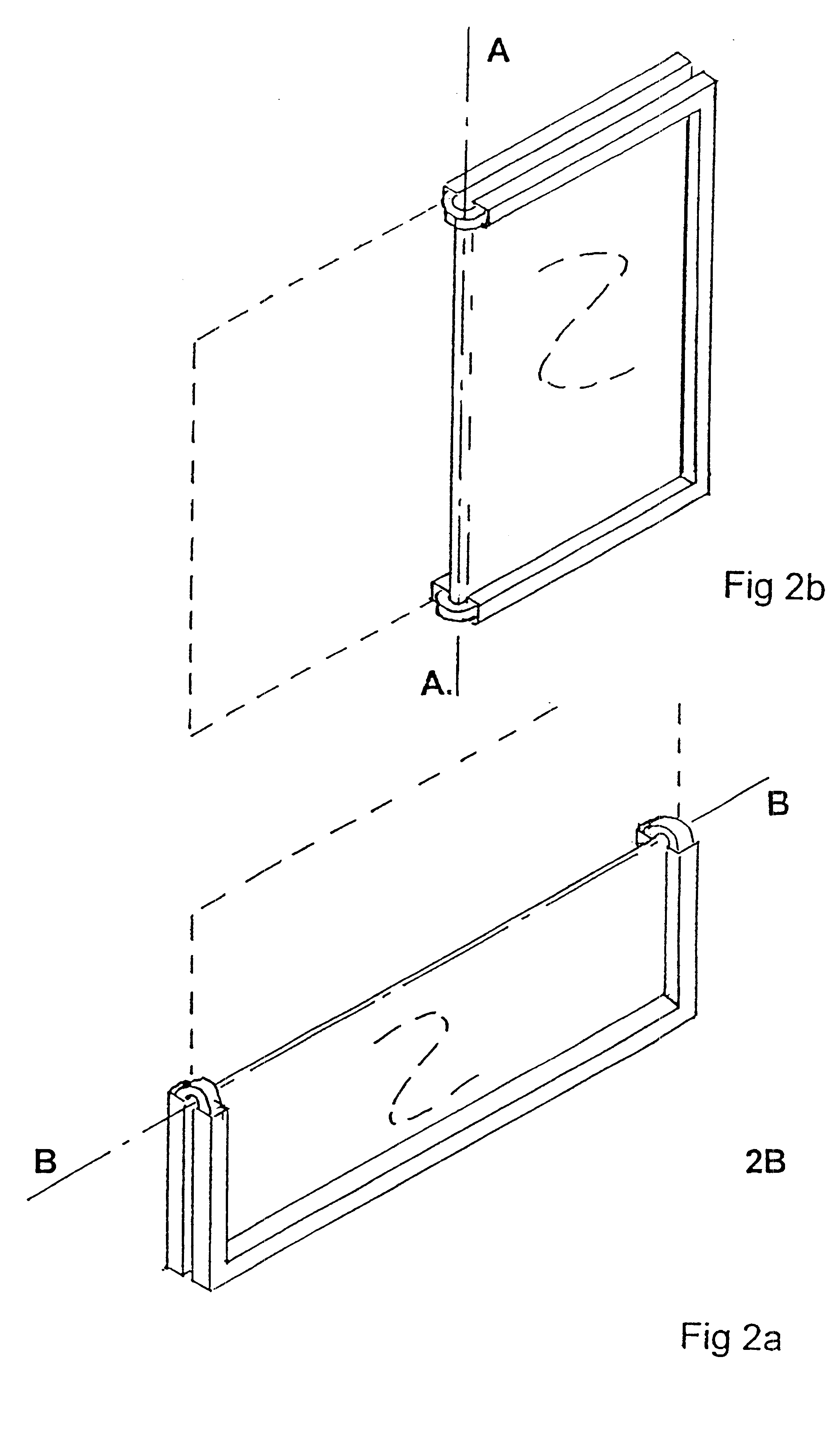 Portable visual display device with a collapsible presentation screen