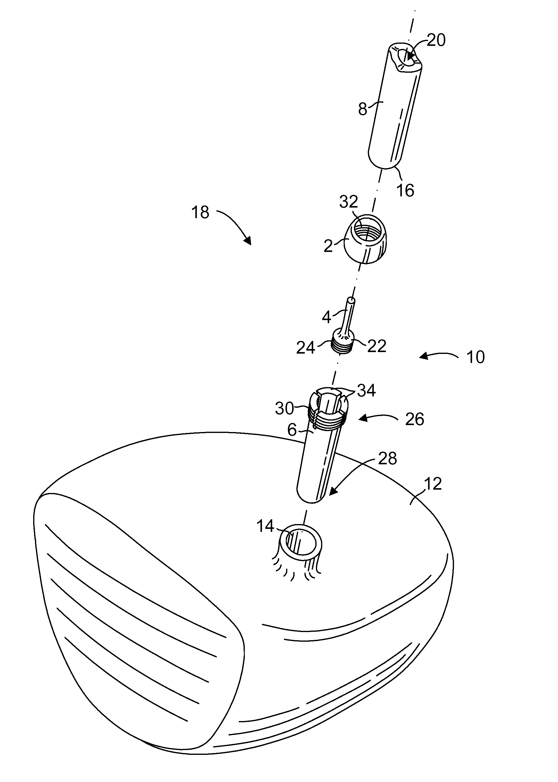 Golf Club Fitting Assembly