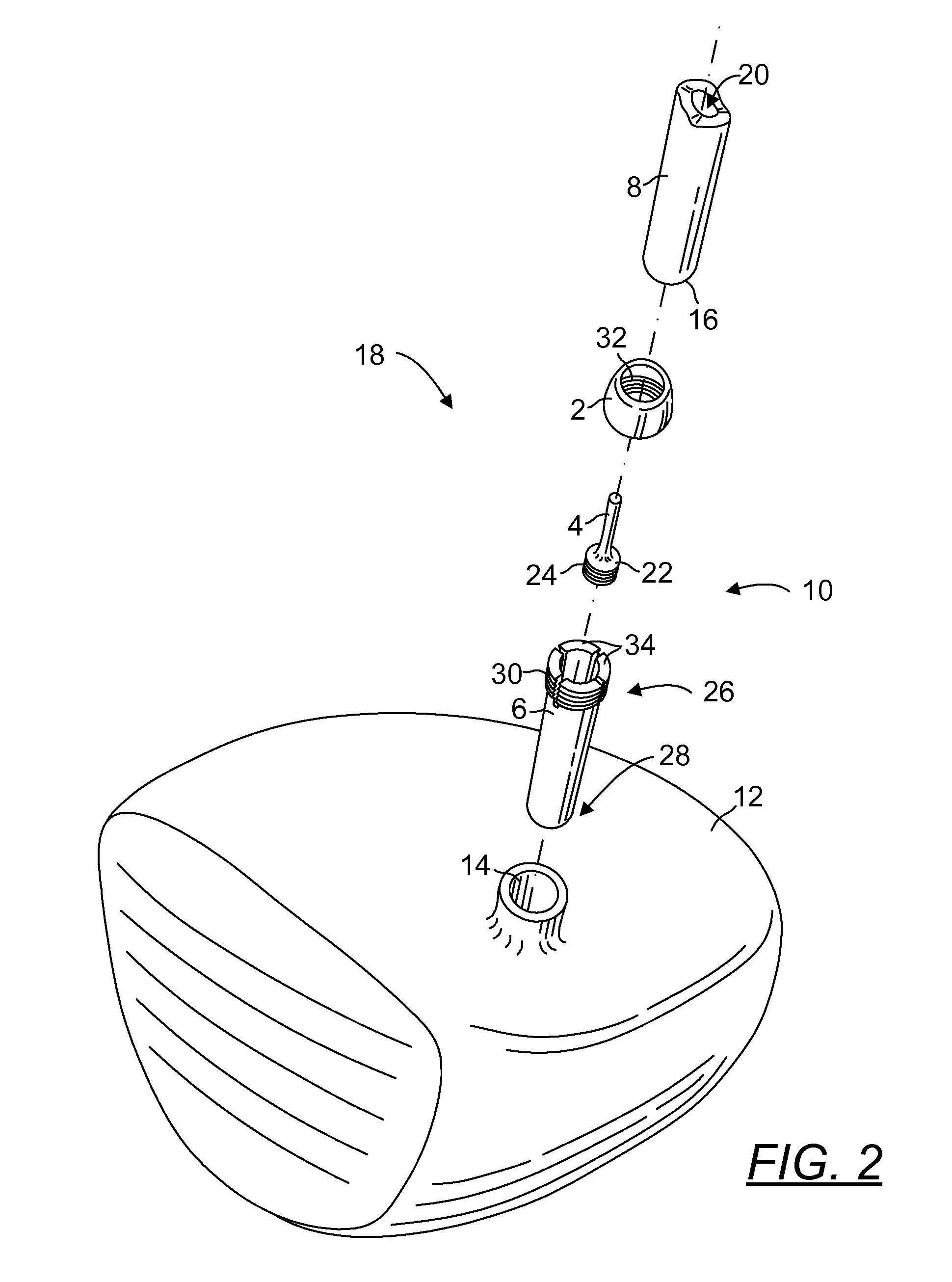 Golf Club Fitting Assembly