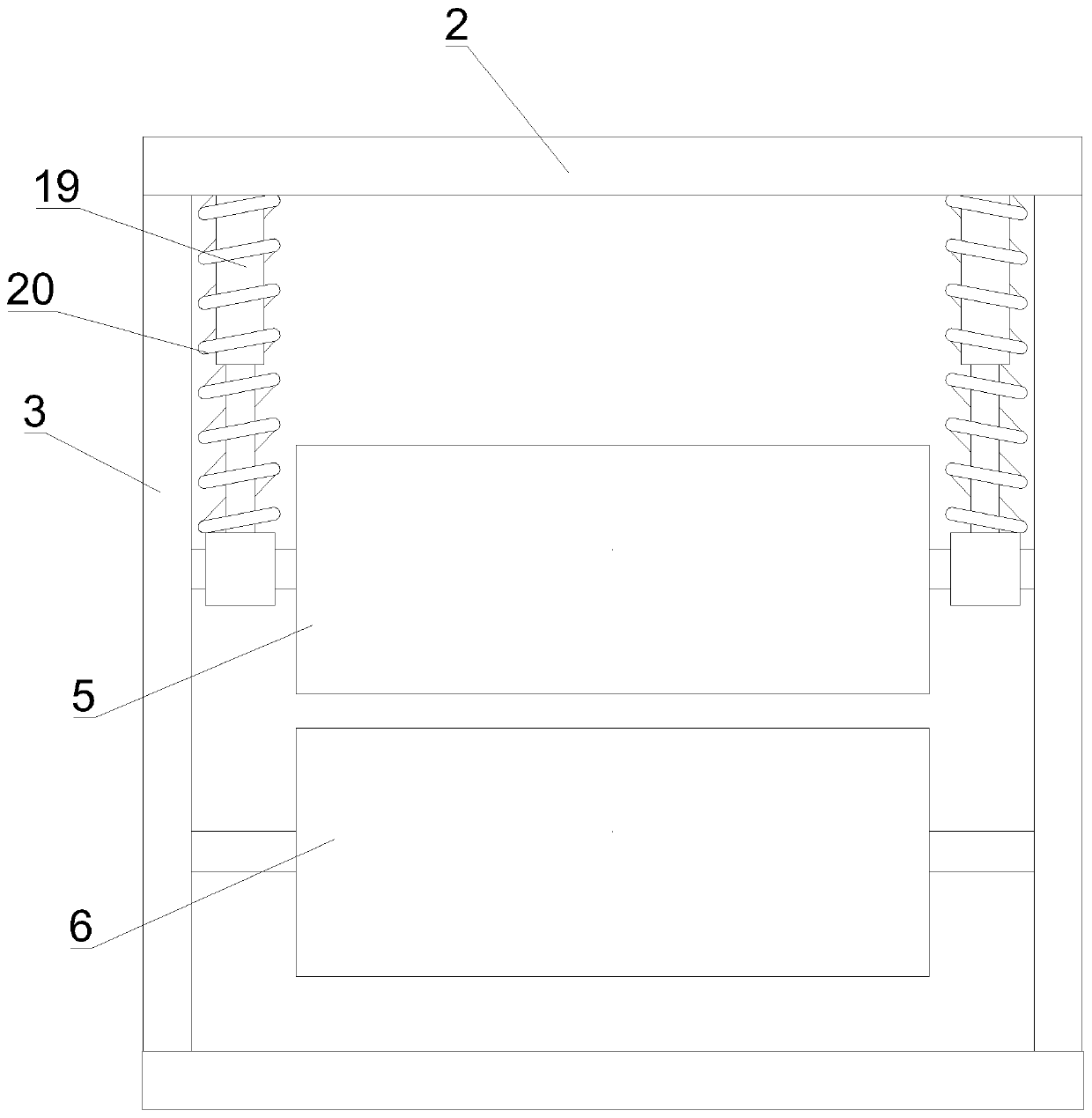 Blended yarn impurity removal and transporting mechanism