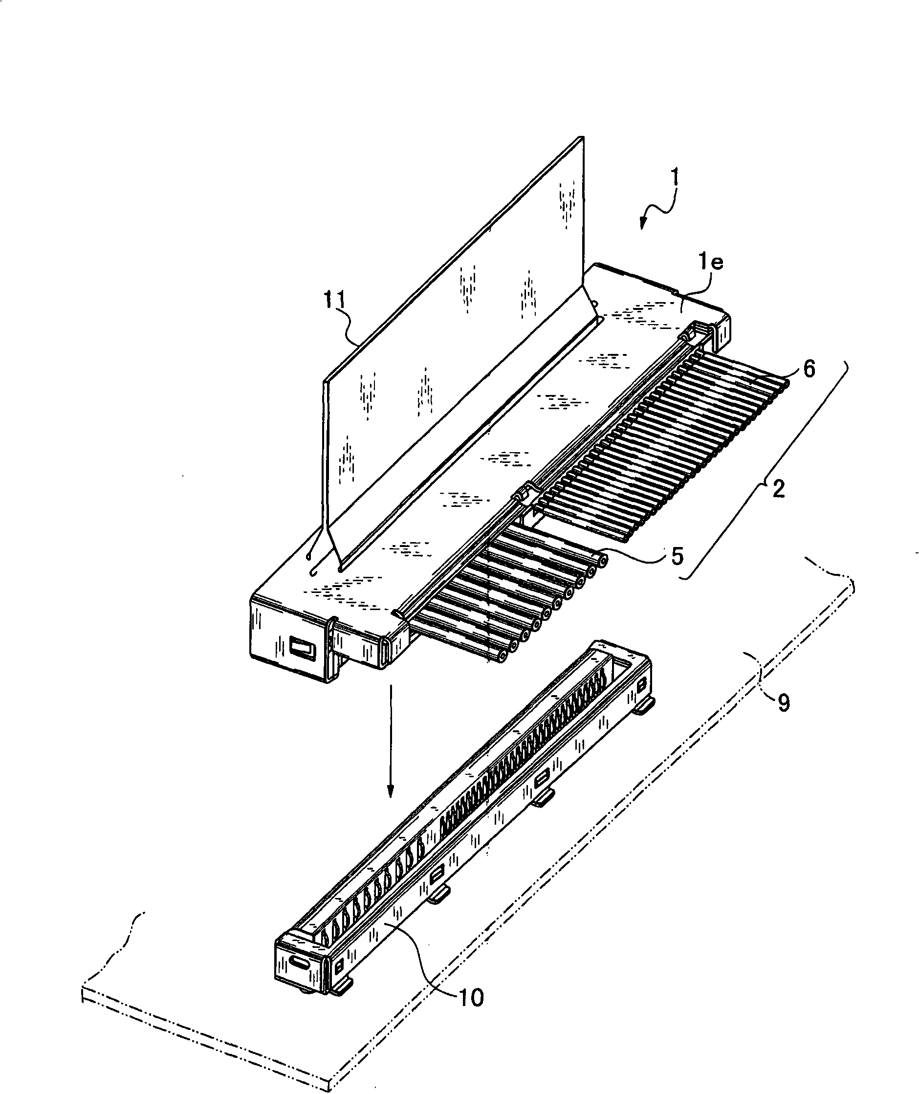 Cable connecting connector