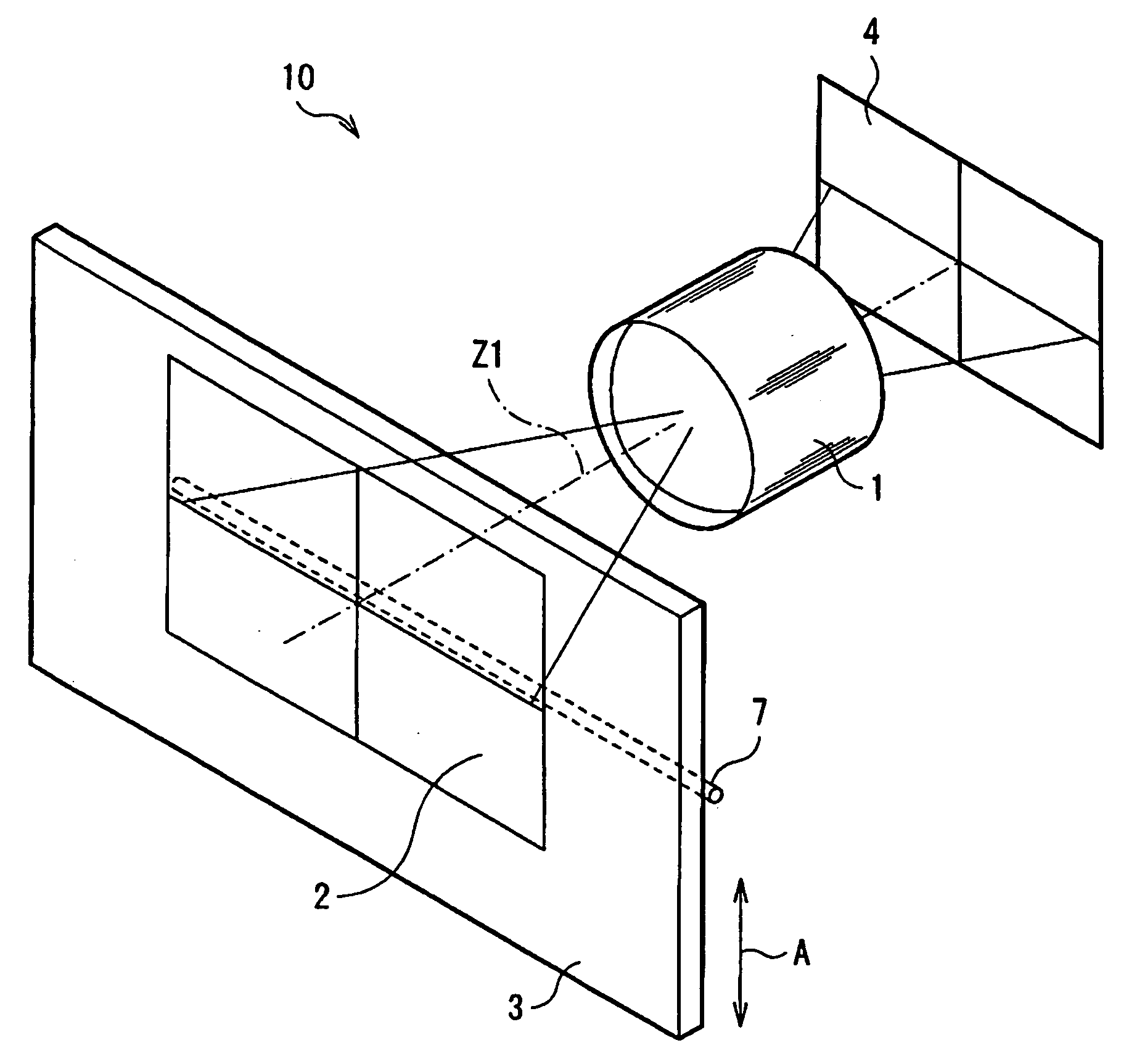 Image scanning lens and image reader that uses same