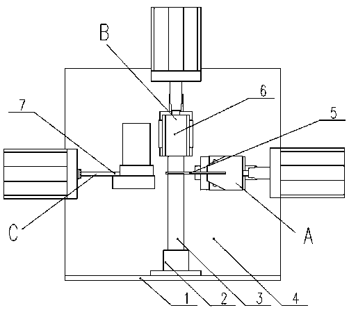 Split washer mounting device with detection function