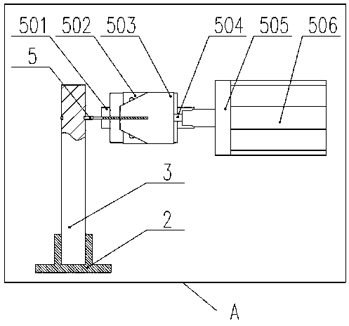 Split washer mounting device with detection function