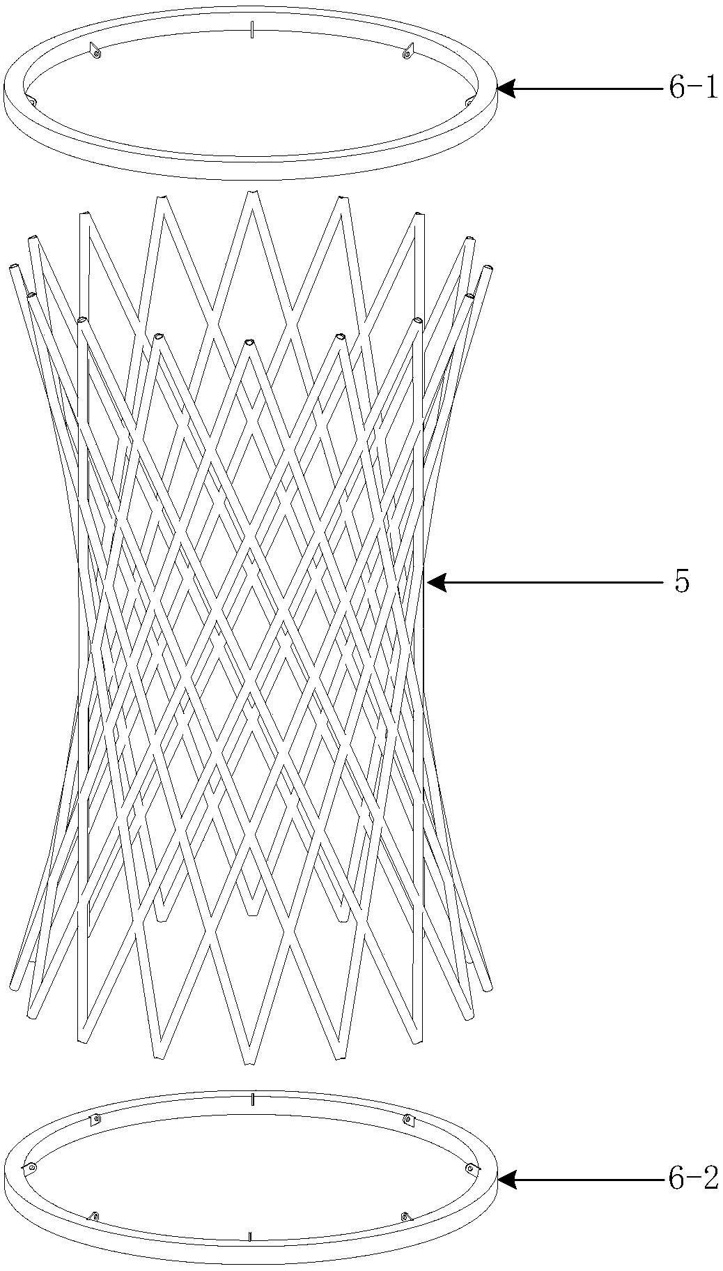 A hybrid grid cylinder that can increase the instability load of column groups