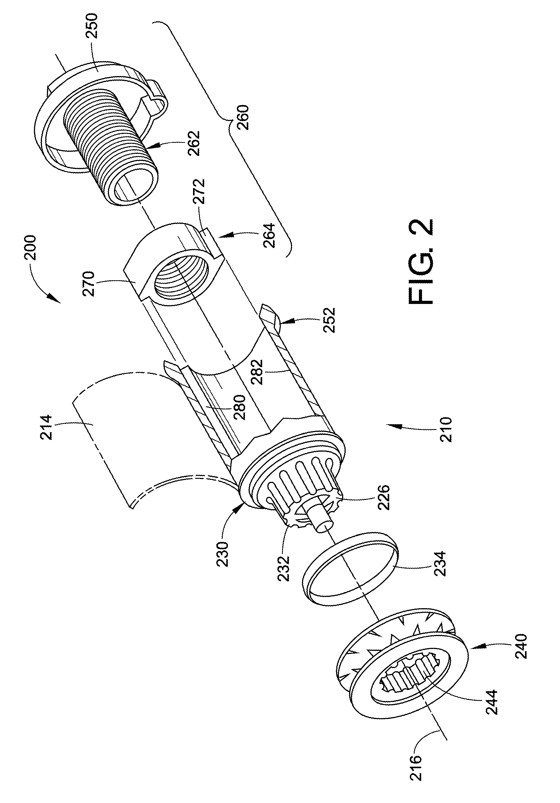 Attenuated seatbelt stopper