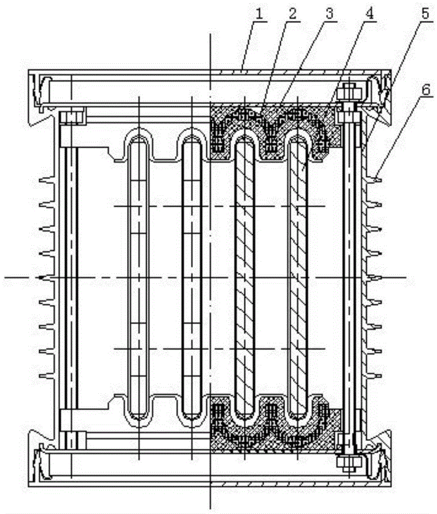 Bus insulating bracket with self-repair function