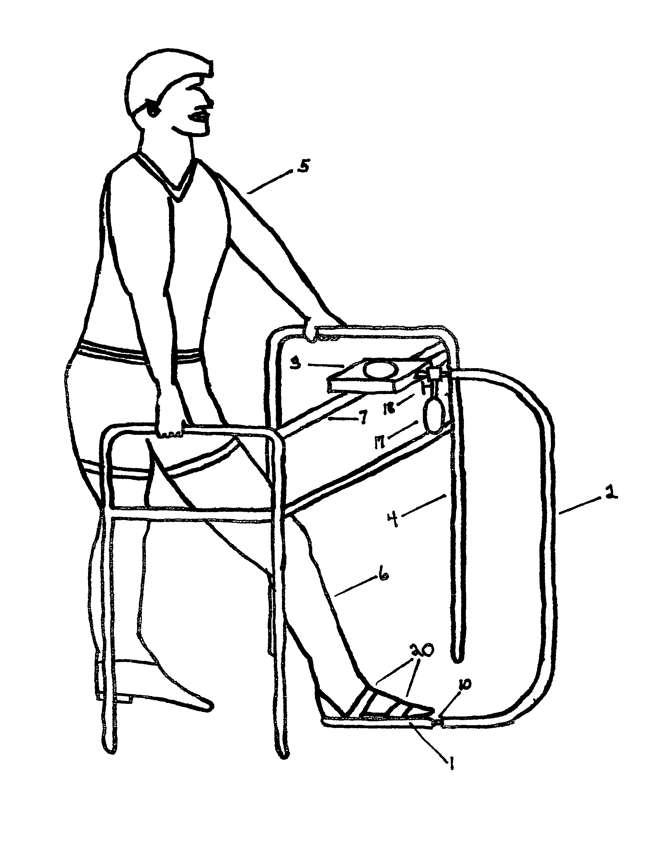 Visual warning device for weight bearing