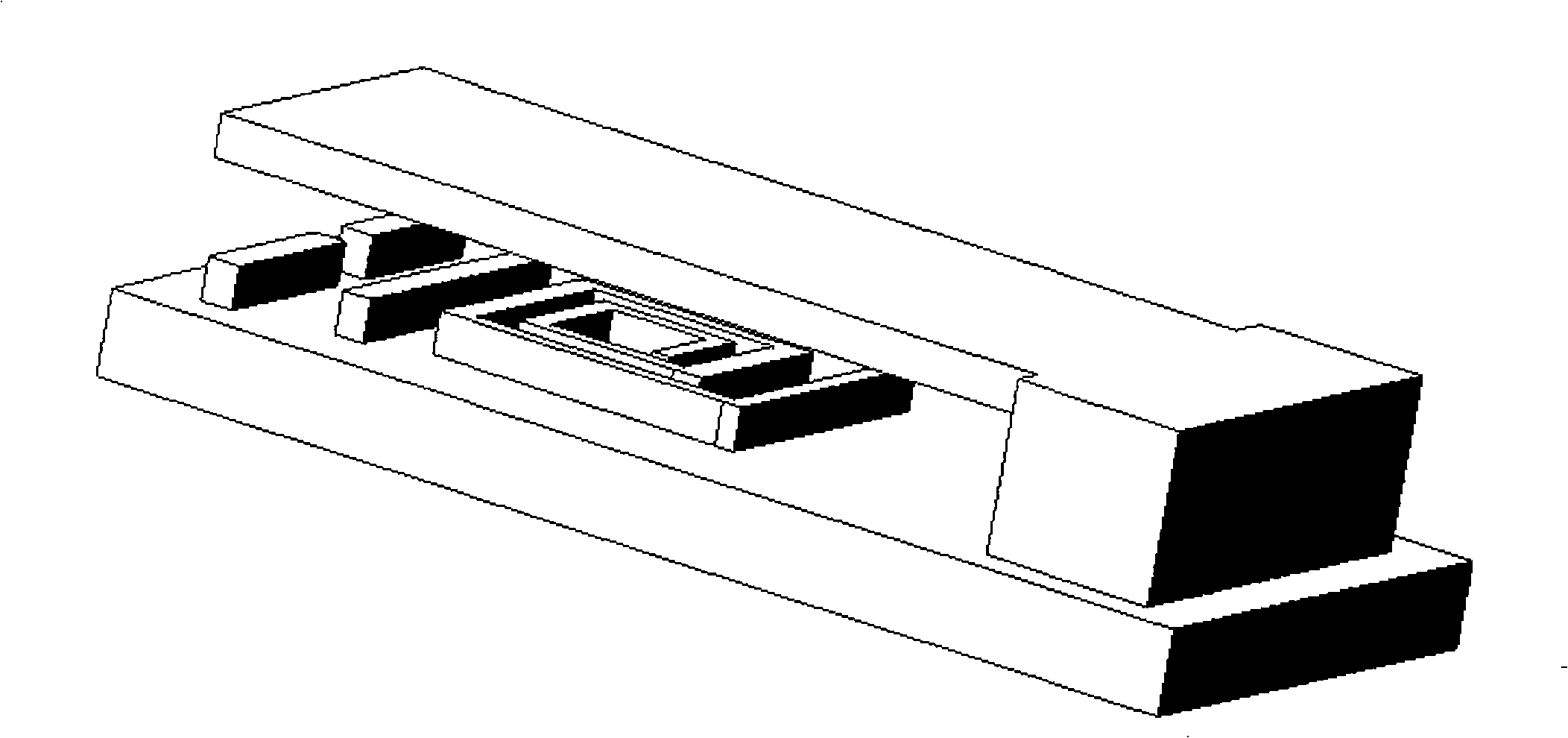 Radio frequency micro electromechanical system switch of bistable monocrystaline silicon beam