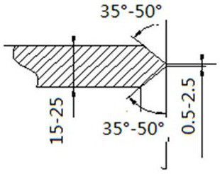 Large aluminum alloy tank butt joint girth welding method based on riveting virtual point method process