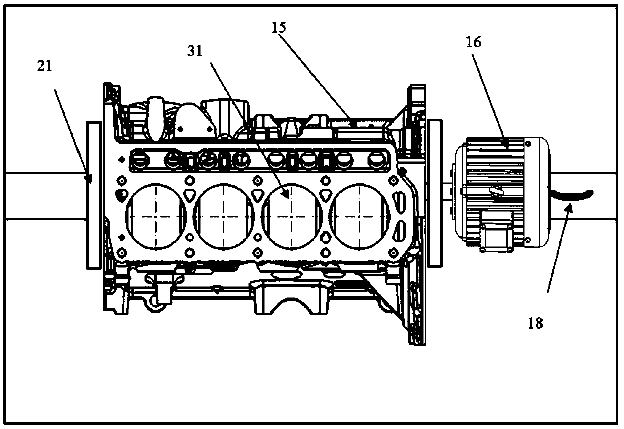 Automobile engine piston and cylinder block assembly system based on industrial robot and method thereof