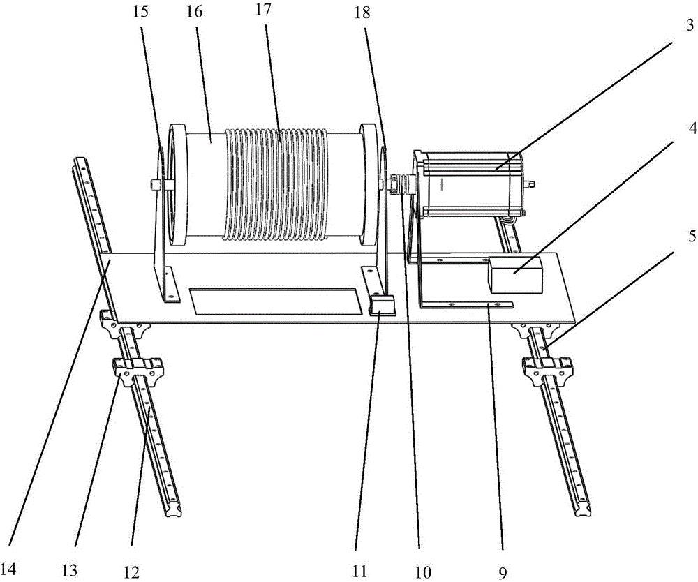 Experimental platform for testing performance of vehicle propelled by waves