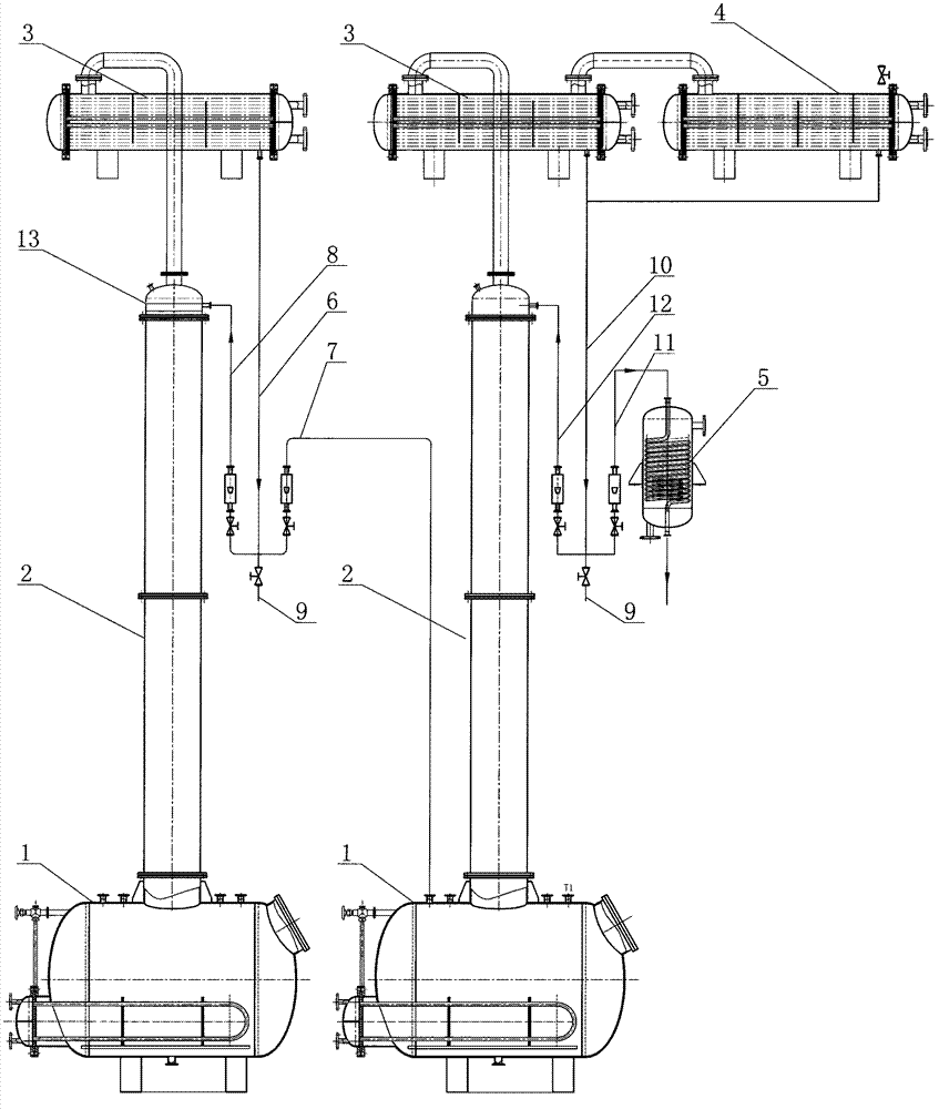 Multiple-effect cyclic organic solvent recovery concentrator