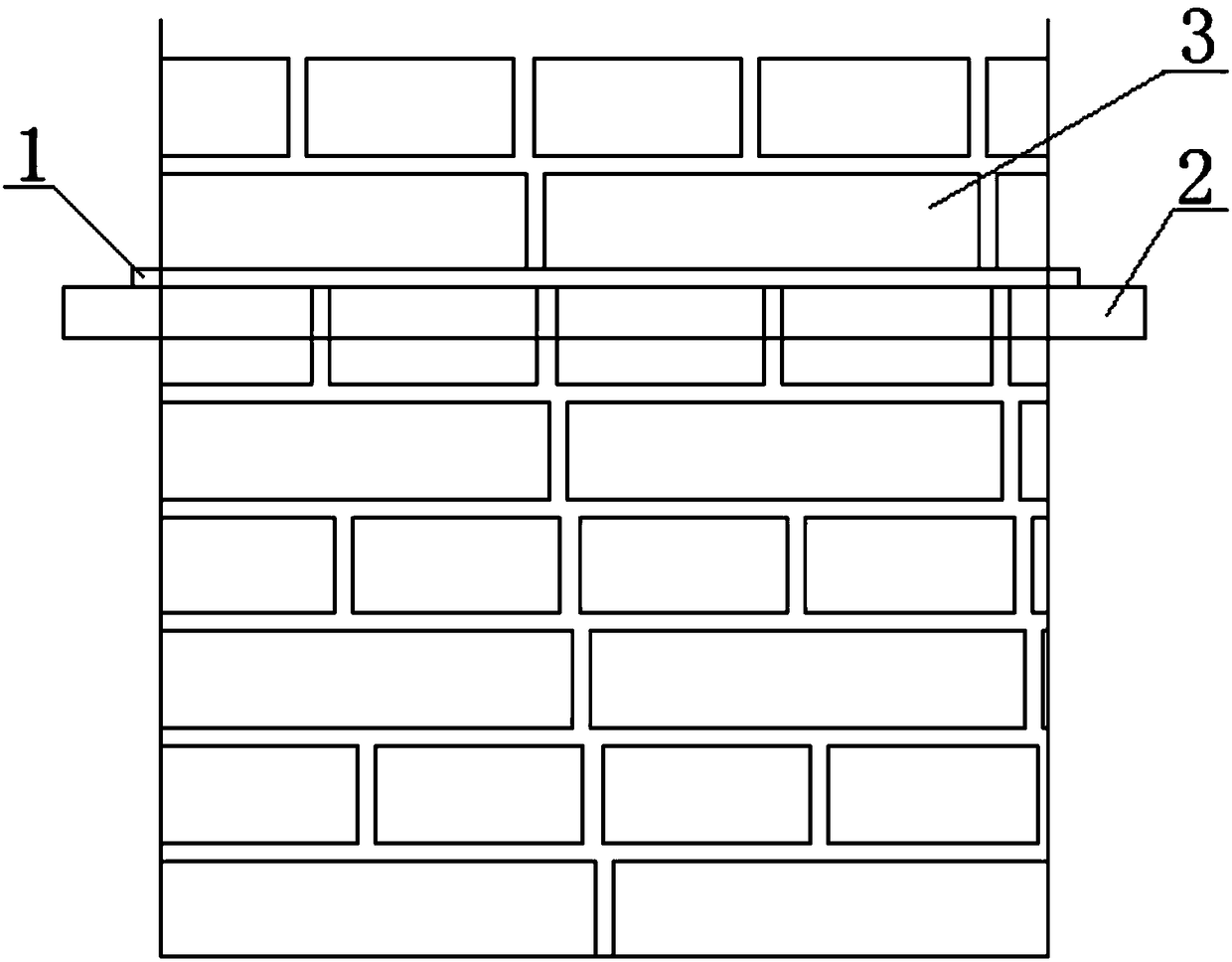 Construction tool for building of rotating brick columns, and method thereof