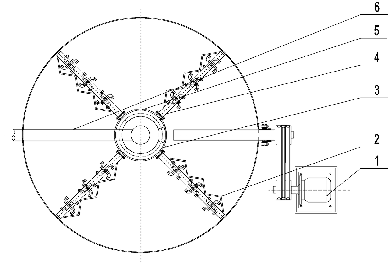 A sediment discharge device used in oil field sewage settling tank