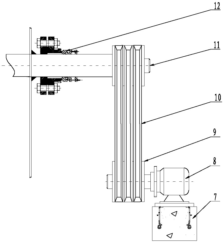 A sediment discharge device used in oil field sewage settling tank