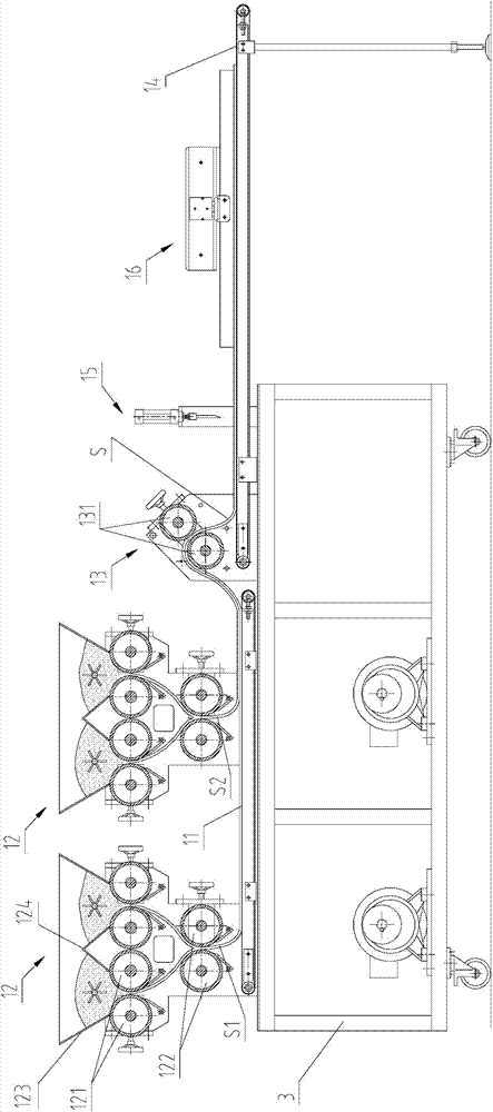 Cat ear biscuit rolling molding unit