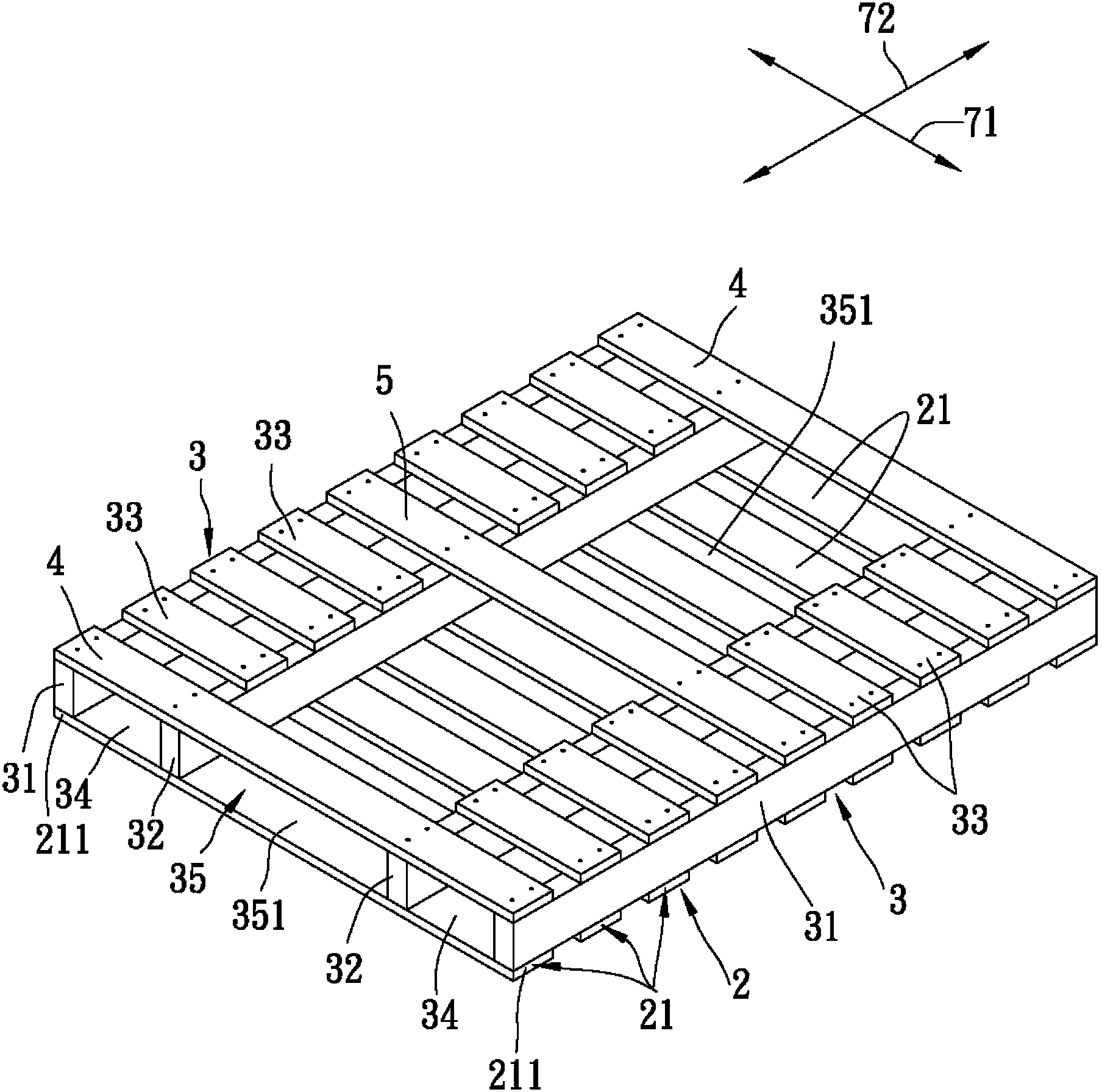 Pallet device and conveying method using pallet device