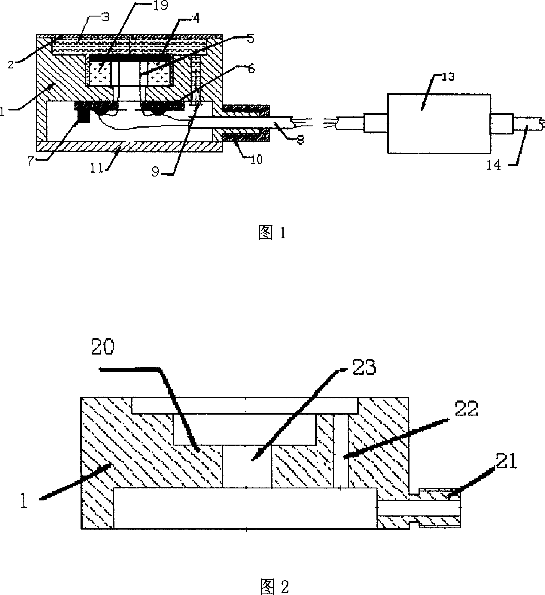 Pressure resistance type soil stress sensor