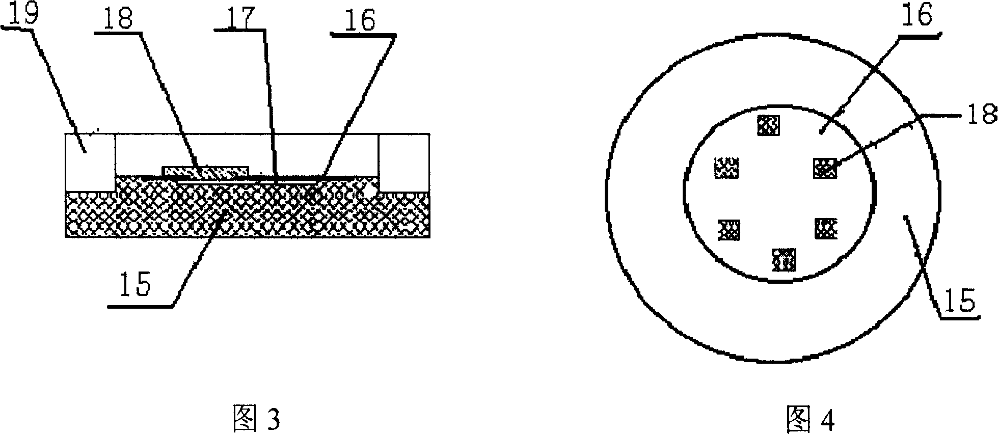 Pressure resistance type soil stress sensor