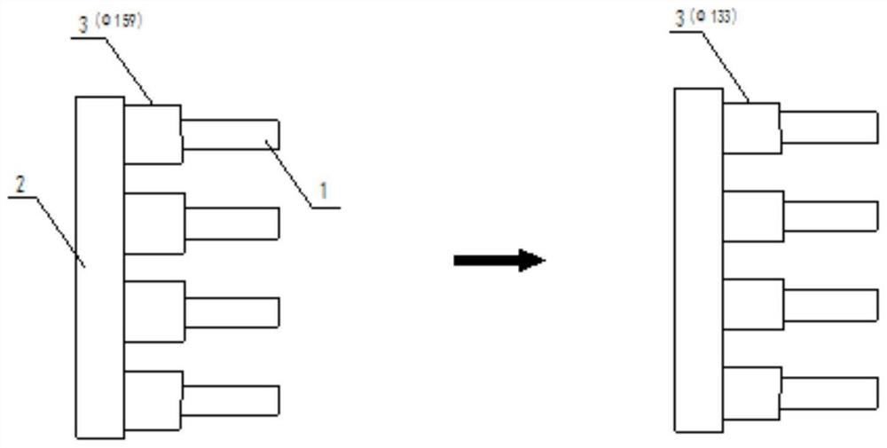 Method for replacing whole circle of blast furnace copper cooling wall without entering people