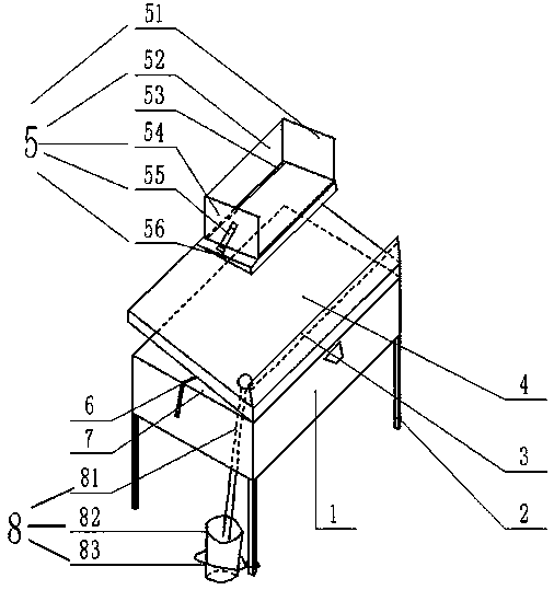 Multifunctional desk adjustable in desktop angle