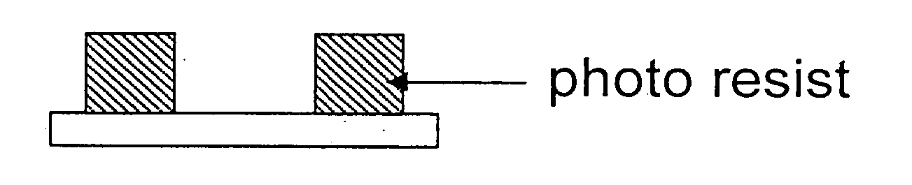 Method for patterning organic materials or combinations of organic and inorganic materials