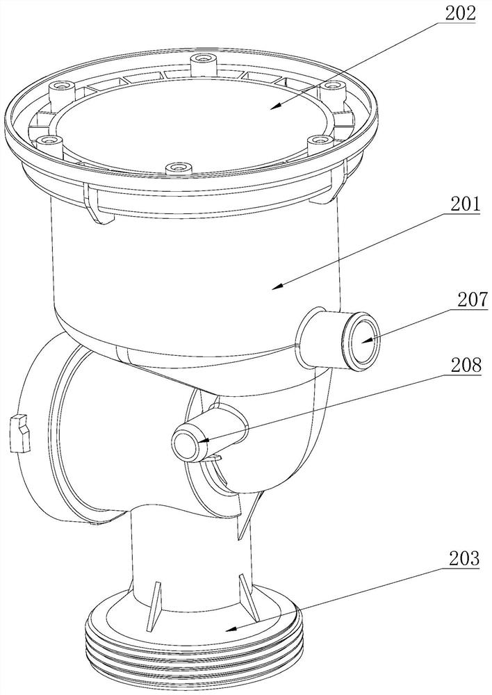 A drainage assembly and a sink