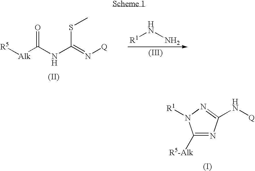 Trisubstituted 1,2,4 triazoles