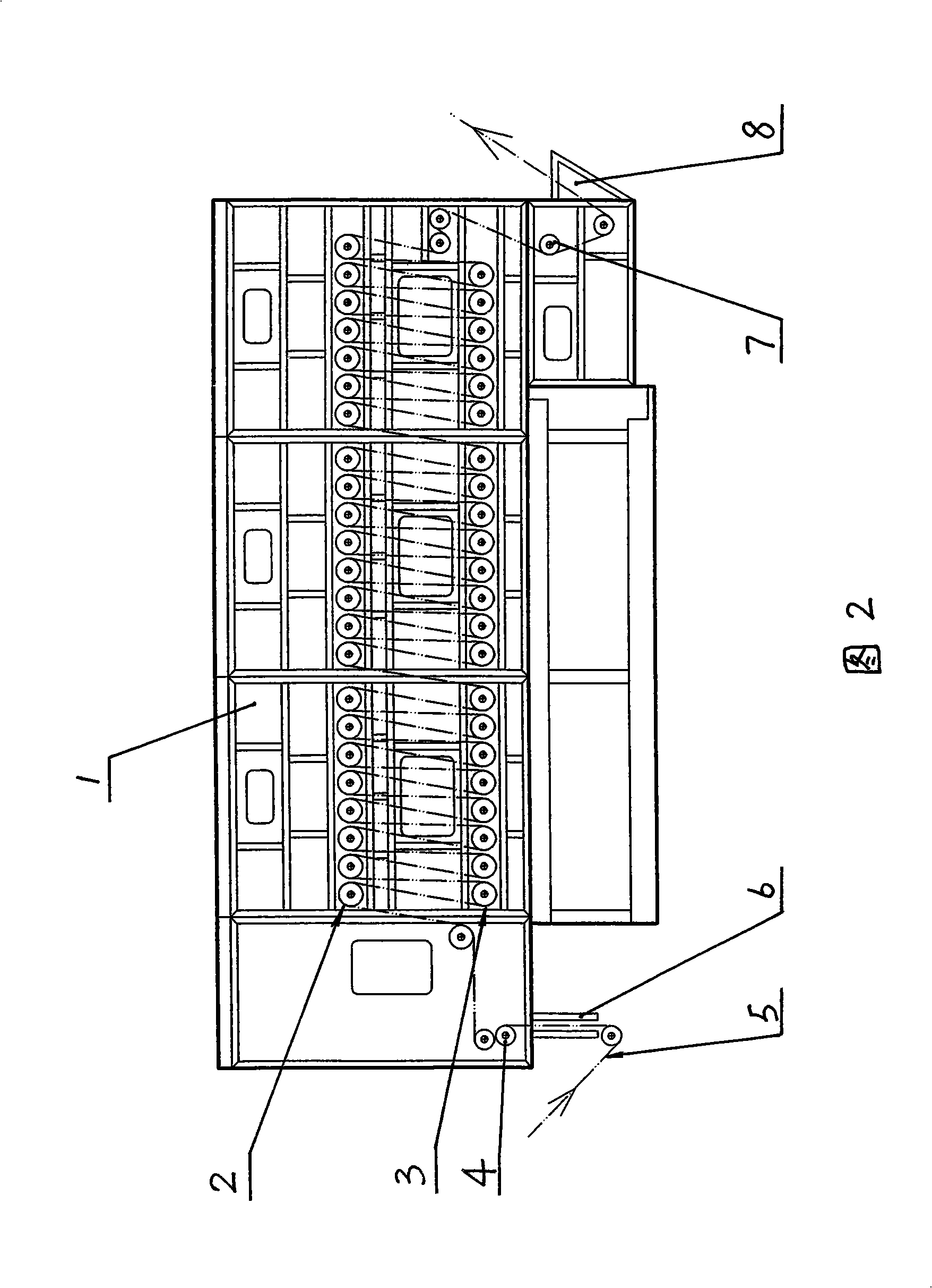 Dominant cloth roll group in fixation steaming box