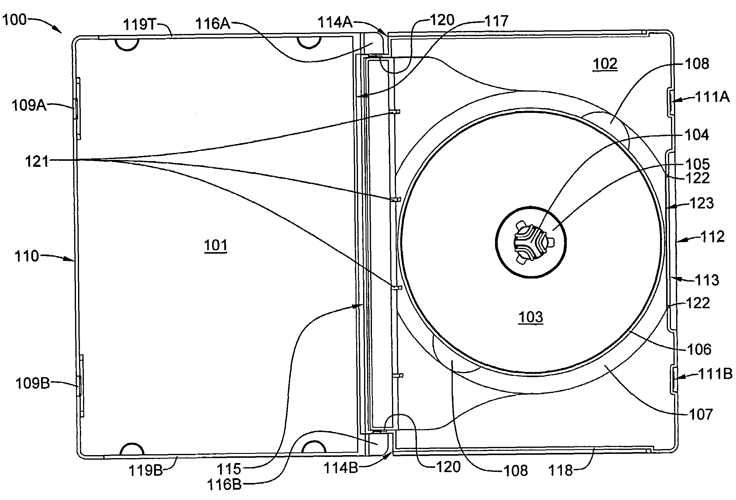 Protective case for information storage disc