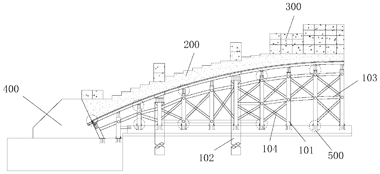 Curved surface support prepressing method